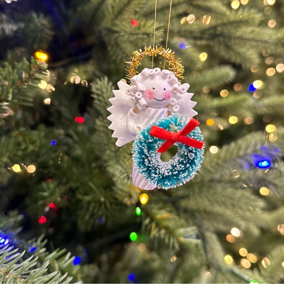 DRUNKEN NOODLE ANGEL Holiday Christmas Holiday Tree Ornament, 1.5” - Picture 6 of 7